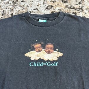 GOLF WANG Child of Golf Cherub Graphic T-Shirt Black Medium Tyler‎ the Creator